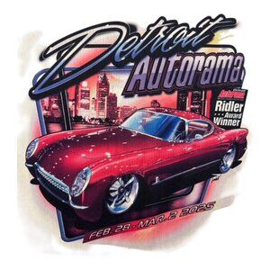 Detroit AutoRama 2025 Ridler 2 Sided T-Shirt Size Adult XL